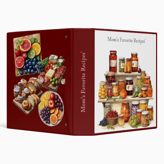 Mom's Favourite Recipes Bread Cookies Cake Candy   Binder (Background)