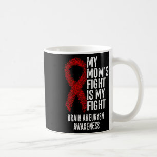 Mom's Fight Is My Fight Brain Aneurysm Awareness  Coffee Mug