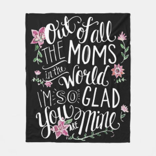 Mom's Floral Garden Blanket by Mini Brothers