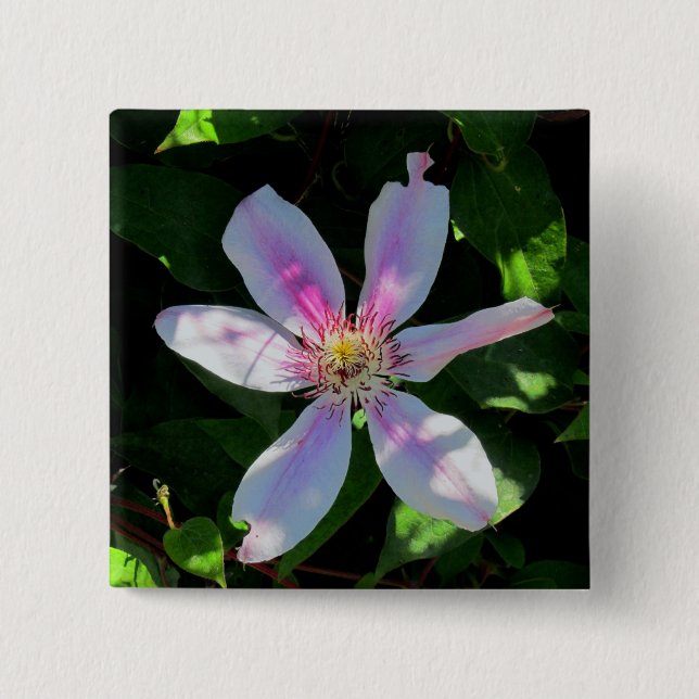 Mom's Flower Garden 2 Inch Square Button (Front)