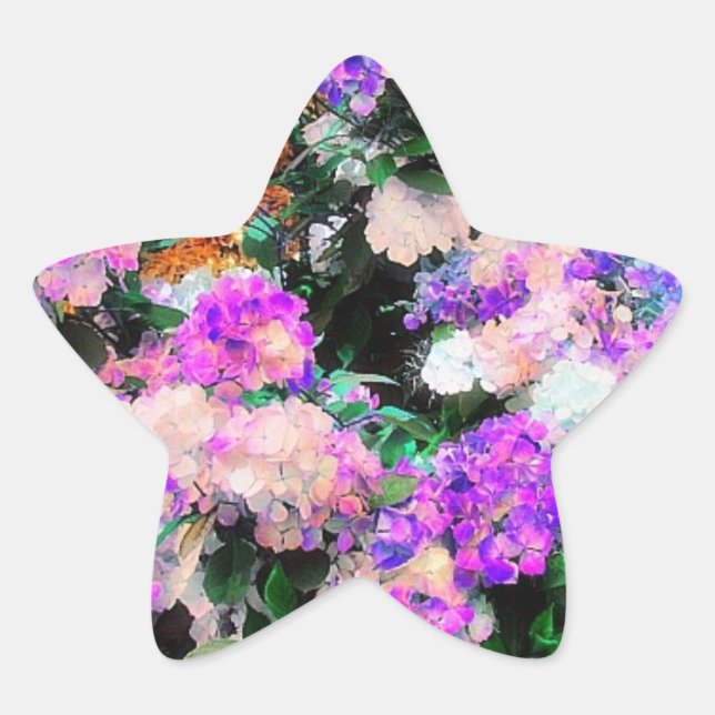 Mom's Flower Garden Star Sticker (Front)