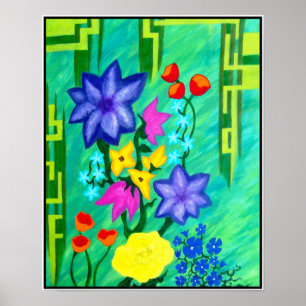 Mom's Flowers Poster