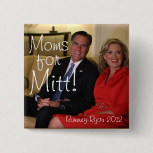 Moms for Mitt! 2 Inch Square Button