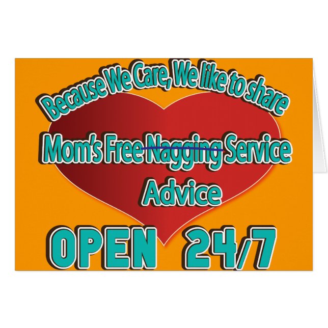 Mom's Free Advice (Front Horizontal)