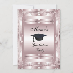 Mom's Graduation Party Formal Invitation