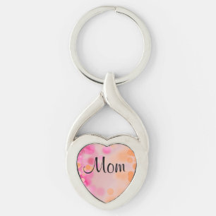Mom's Heart Key Chain