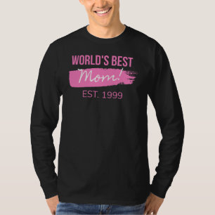 Moms Infinite Charm: Worlds Best Mom EST. 1999 Tee