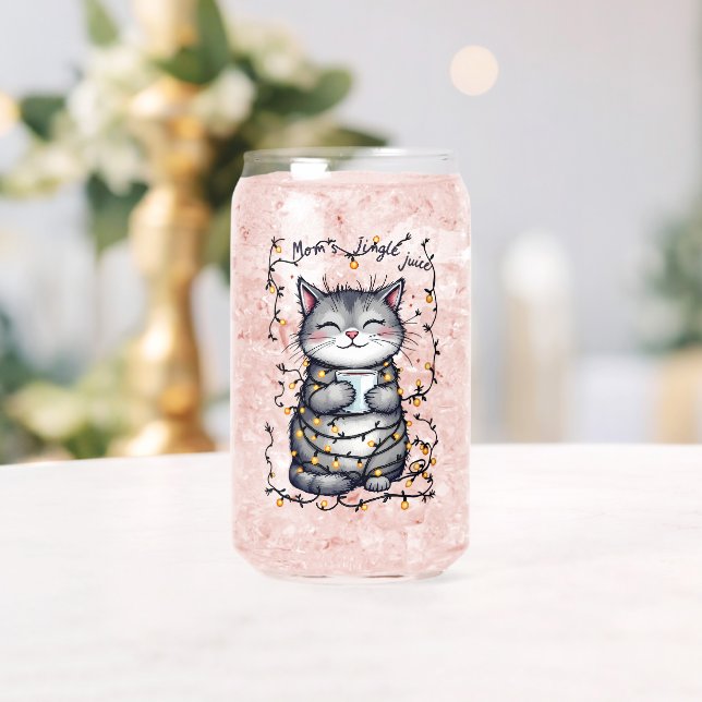 Mom's Jingle Juice  Can Glass (Insitu (Wedding))