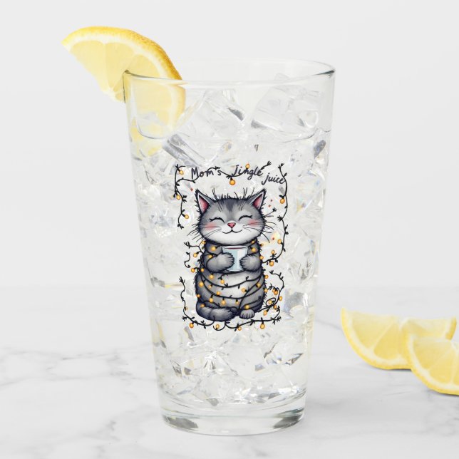 Mom's Jingle Juice  Glass (Front Ice)