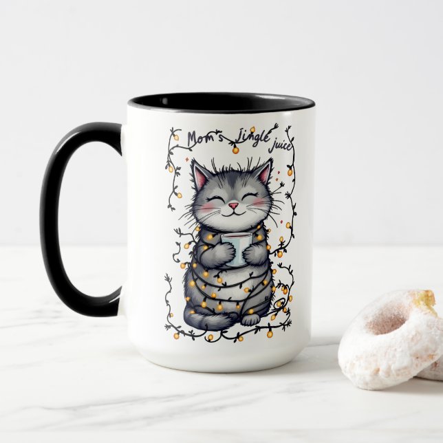 Mom's Jingle Juice  Mug (With Donut)