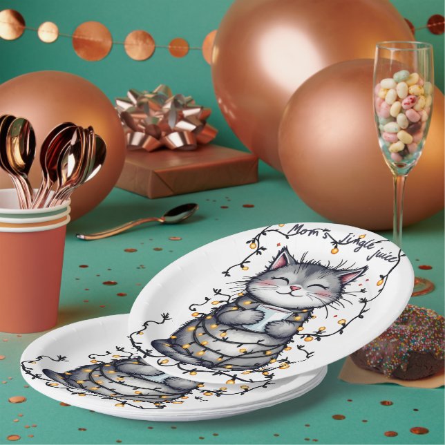 Mom's Jingle Juice  Paper Plate (Multi)