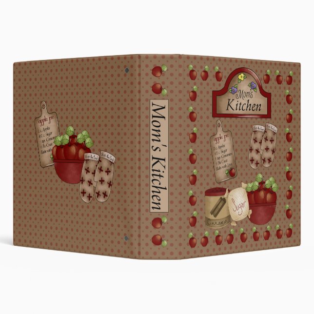 Mom's Kitchen 1.5" (Recipe Binder) Binder (Background)