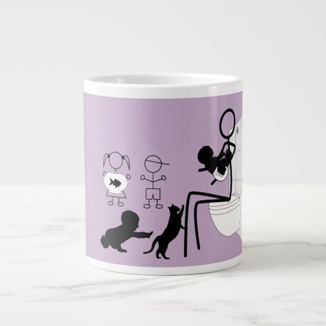 Mom's Life Large Coffee Mug (Front)