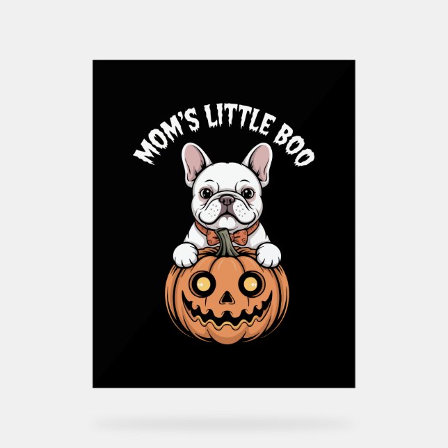 Mom's Little Boo French Bulldog Hallowen (Recto)