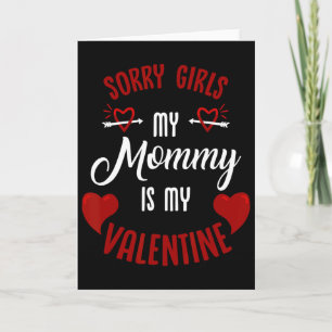 Mom's Little Valentine Sweetheart Family Love Funn Card
