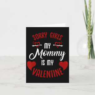 Mom's Little Valentine Sweetheart Family Love Funn Card