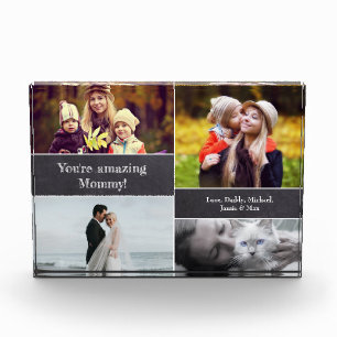 Mom's Love Block: Personalized Acrylic Photo Block