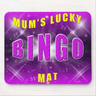 mom's lucky bingo mat mouse pad