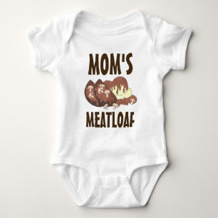 Mom's Meatloaf Diner Food Gravy Mashed Potatoes Baby Bodysuit