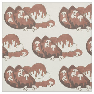 Mom's Meatloaf Diner Food Gravy Mashed Potatoes Fabric