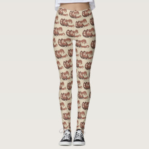 Mom's Meatloaf Diner Food Gravy Mashed Potatoes Leggings
