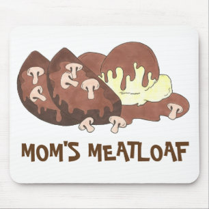 Mom's Meatloaf Mashed Potatoes Gravy Food Foodie Mouse Pad