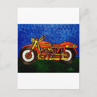 Moms Motorcycle Postcard