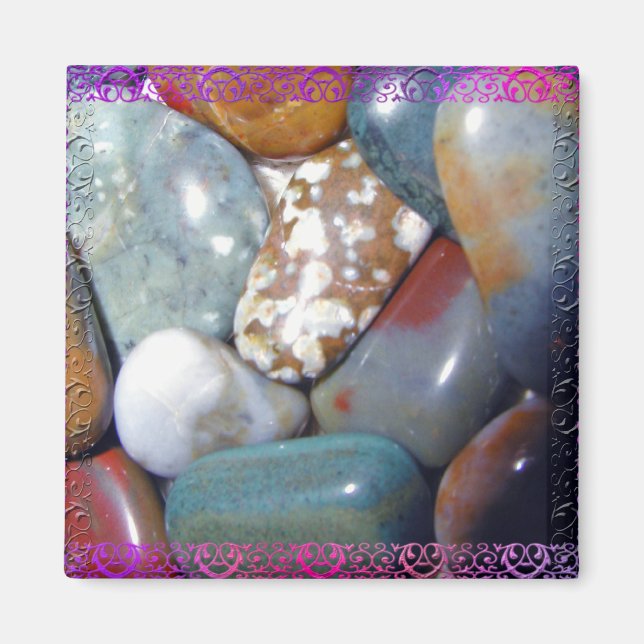 Mom's Polished Rocks #1 Magnet (Front)