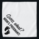 Mom's Pregnant! Dog Bandana Pregnancy Announcement<br><div class="desc">Surprise them about your pregnancy with these dog bandana.</div>