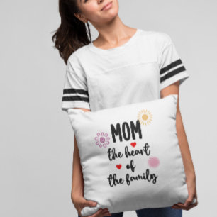 Mom's quote  throw pillow