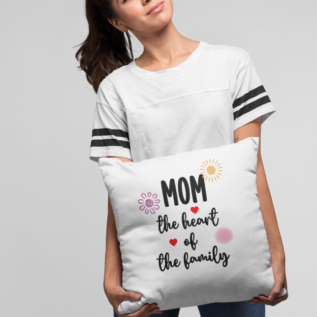 Mom's quote  throw pillow (Creator Uploaded)