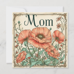 Mom's Radiance: Sweet Greetings Holiday Card