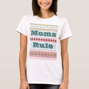 Moms Règle Cool Tshirt coloré Cadeaux uniques