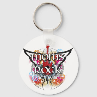 Moms Rock Keychain