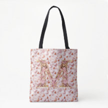 Mom's Rose Hearts Large Shoulder Tote