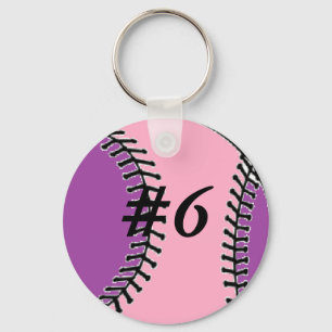 Mom's Softball Keychain