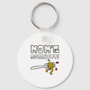 Mom's Spaghetti Funny Toddler Kids  Keychain