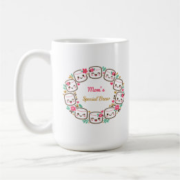 Mom's Special Floral Wreath Mug Mother's Day 2026"