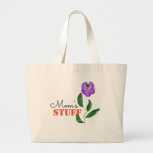 Mom's Stuff Large Tote Bag