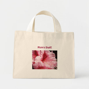Mom's Stuff Tote bag gifts Pink Rhododendrons