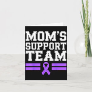 Mom's support team family lupus awareness sle card