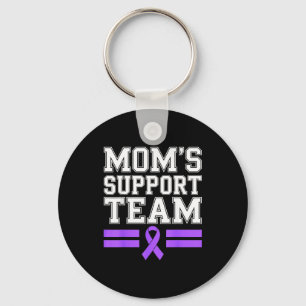 Mom's support team family lupus awareness sle keychain