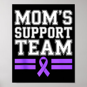 Mom's support team family lupus awareness sle poster