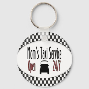 Mom's Taxi Service Keychain