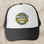 Mom's Taxi Sign Trucker Hat<br><div class="desc">A Mom's Taxi trucker hat makes an ideal gift for that generous mother who spend so much of her time driving family to all oftheir activites. Whether its grandkids, children or good friends there's always someone who is grateful for a helping hand. Its instantly recognisable yellow logo with a chequerboard...</div>