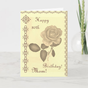 Mom's -- th birthday card