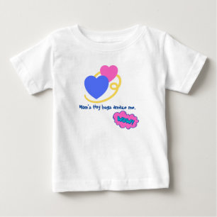 Mom's Tiny Hugs  Amaze Me Grey Summer  Baby T-Shirt