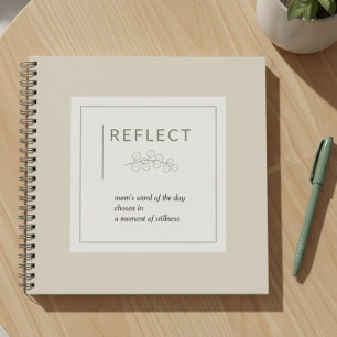 Mom's Word of the Day Daily Reflect Journal