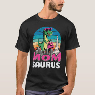 Momsaurus T Rex Dinosaur Mom Saurus Family T-Shirt