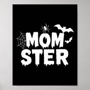 Momster Dadcula Monster Halloween Trick Or Treat Poster